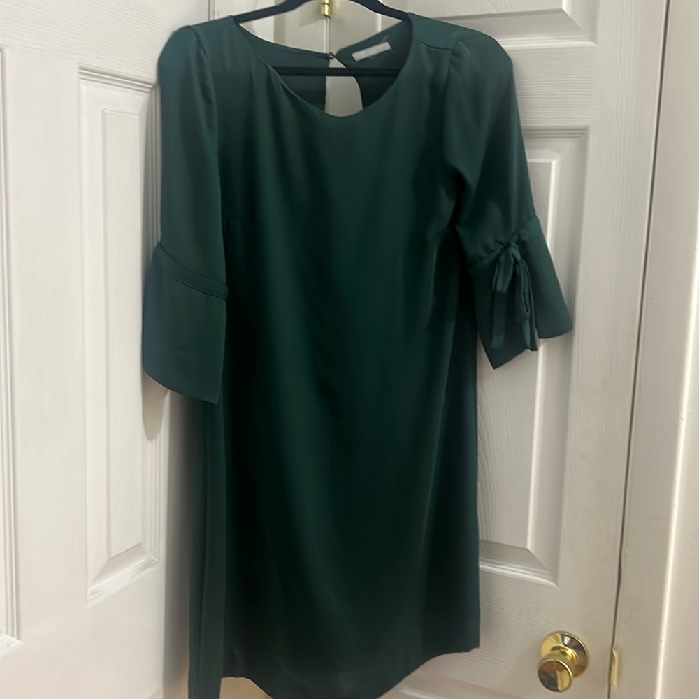 H&M Long Sleeved Green Dress